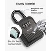 Puroma Lock Box Combination Key Lock Box, Wall-Mounted Portable Storage