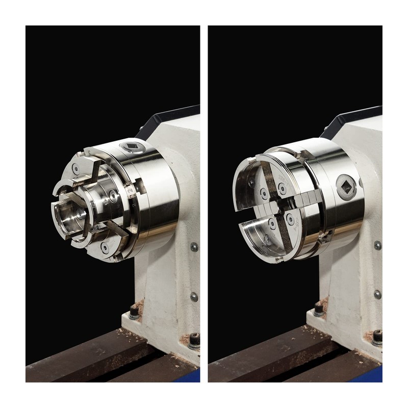 DEEFIINE 4 Inch Wood Lathe Chuck Set 1" x 8