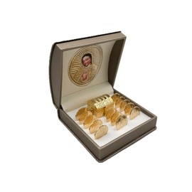 Genérico Arras Matrimoniales Modelo Virgen de Guadalupe Laminadas en Oro de 14k