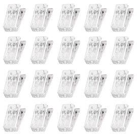 Clear Clip for Displaying (Mini) Peel Off Clip Open Industrial Clip Joint Clip for Display 20 Pieces