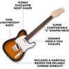 Fender Squier Debut Series Telecaster Electric Guitar, Beginner Guitar, 2-Year