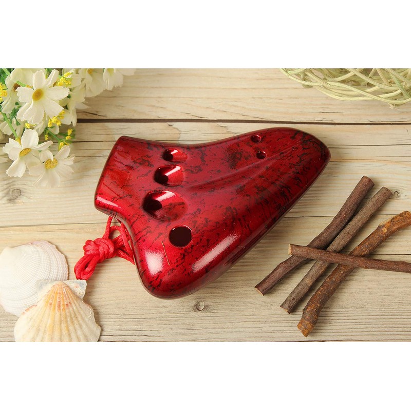 TNG Ocarina Musical Instrument (12 Holes/Triple/Alto/C Tune) Plastic AC Ocarina