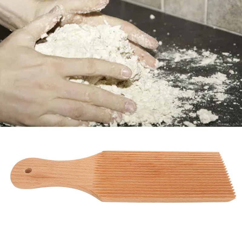Gnocchi Board, Beech Pasta Board, Gnocchi Board and Paddle, Gnocchi