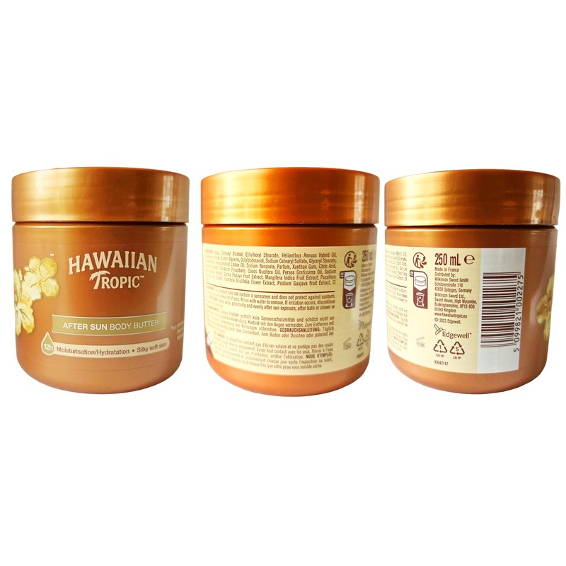 Hawaiian Tropic After Sun Body Butter, 250ml | 12hr Moisturisation,