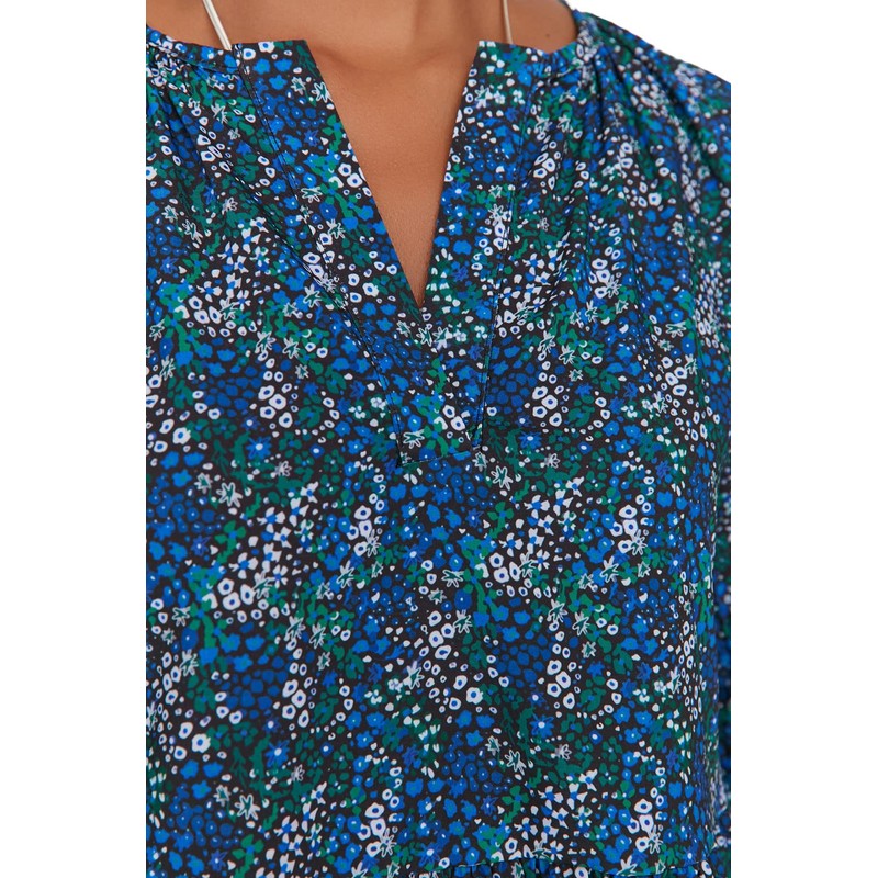 TRENDYOL Women's Midi Shift Dress, blue