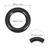 QUARKZMAN Nitrile Rubber O-Rings Replacement Rubber Rings 8 mm x