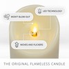 Luminara Scalloped Edge Flameless LED Candle - Ivory 3.5" x