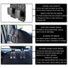 2 Pack Car Seat Headrest Hooks, Nappa Leather Car Back