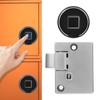 Fingerprint Cabinet Lock Kit Biometric Keyless Locking Anti‑Theft Low Battery