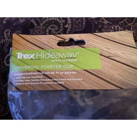 Trex (NEW) TREX Hideaway Start Clips 36 pc for 400 sq. ft. of decking Black