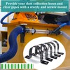 Pertresion Dust Collection Hose and Pipe Holder Adjustable Hangers Bracket,