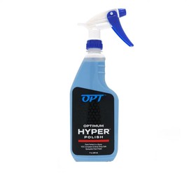 Optimum Hyper Polish - Sprayable Car Polish for Paint Correction, Buffing, Auto Detailing, Non-Staining, Non-Dusting, No Fillers, Body Shop Safe, Safe On Paint and Plastic Trim (17 oz.)
