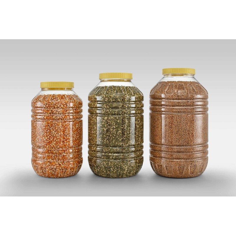 Sunpet J3000 Food Storage Canisters, Plastic, Red, 3000 ml, Pack