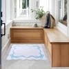 SHIYUE Scalloped Bow Bathroom Mat, Coquette Cute Non Slip Rug
