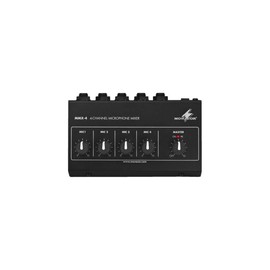 IMG Stageline MMX-4 241070 Miniature Microphone Mixer 4 Mono Channels Black