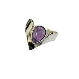 VIE Chevron Crystal Ring, Amethyst