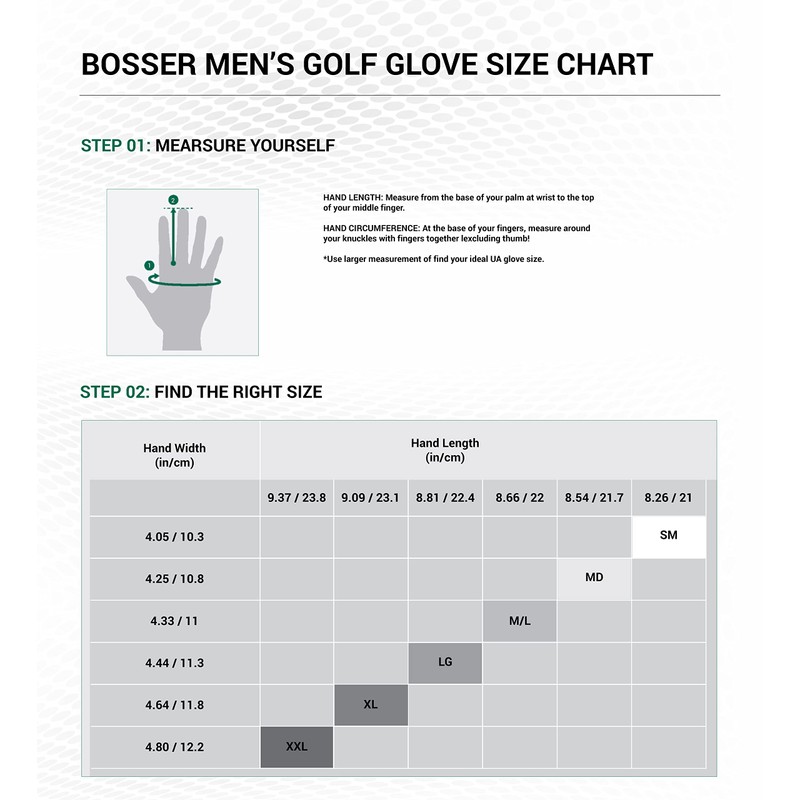 BOSSER Men's Leather Golf Gloves with Extra Soothing Effect for