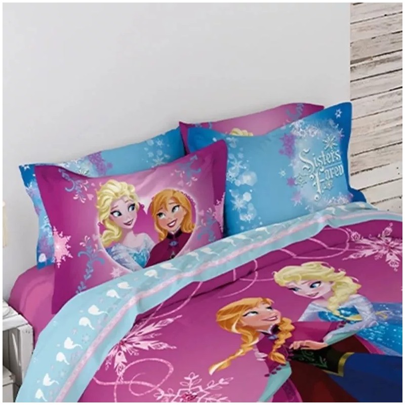 Competition Edredón Elsa Y Ana Matrimonial C/sábanas Competition 8 Pzas.