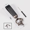 MING DI Genuine Leather Car Keychain (Night black)