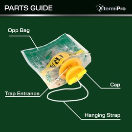 Fly Bags 12 Pack | Disposable Fly Traps Outdoor | Effective Fly & Fruit Fly Catcher | Fly Trap Indoor | trampa para moscas | for Backyards, Patios, Barns and Stables