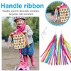 OUDQFCJ 1 Pair Children's Bicycle Streamers Handlebar Colourful Bands Streamers