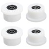 Qty.4 Machined Wheels/Rollers Compatible Total Gym Replacement, Fits Models 1000,1100,1400,1500,1600,1700,1800,1900,Achiever,Force,Gold,Max,Platinum,Platinum
