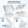 EAREST Tablet Stand Holder Adjustable Desktop Stand Foldable Aluminum For