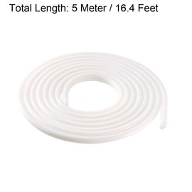 uxcell T-Slot Mount Window Weatherstrip Seal 7mm Bulb Bubble for 5mm Slot 5 Meters Long White