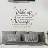 Condessacity English Wall Sticker, wake up, Inspirational English Letters, Wallpaper,