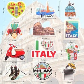 Italy Sticker Italy Decorative Sticker Italy Flag Vinyl Sticker Laptop Journal Sticker for Photo Album Scrapbooking Sticker Decoration Italy Sticker Set Milan Tuscany Florence Italy