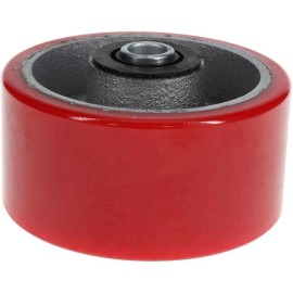 Value Collection 4" Diam x 2" Wide Polyurethane Caster Wheel: 2-3/16" Hub Length, 3/4" Axle Diam