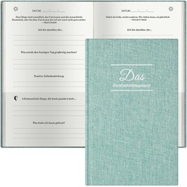 A Few Minute Diary, Diary for Adults, Gratitude Journal, Daily Journal with Prompts for Affirmation, Happiness, Mindfulness, Positivity, Wellness, Journal for Women & Men, Green