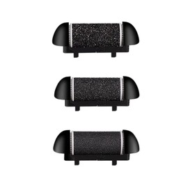 CIVYPRO Extra Coarse 3 Refill Rollers for Electric Feet Callus Remover V-601, Replacement Heads Foot Care Pedicure Tools Pack-1 Coarse, 1 Regular and 1 Gentle Rollers (Black)
