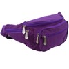 Lorenz Mens Ladies Crinkled Nylon Bum Bag (Purple)