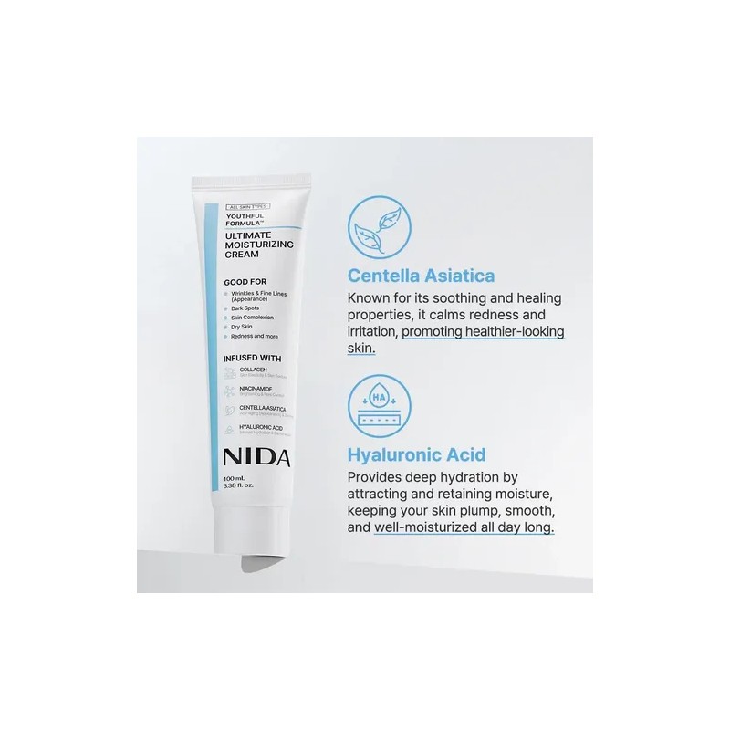 2pcs Crema Hidratante Nida Younthful Formula Ultimate