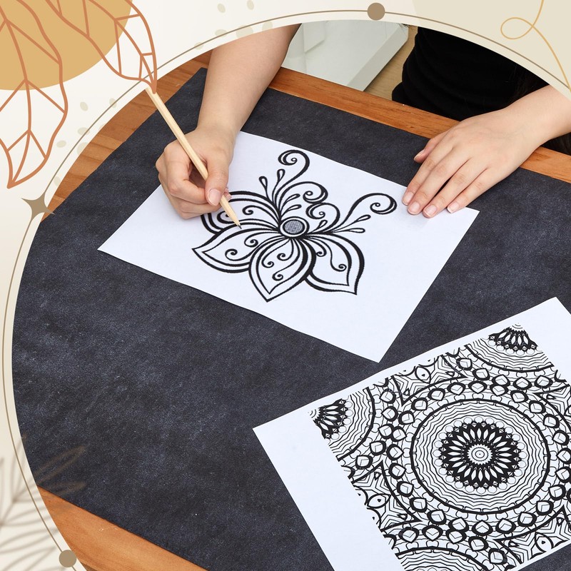 Dinifee 5 Sheets Large Carbon Paper for Tracing 20.3 x