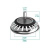Kitchen Sink Strainer Plug, 78mm Hole Stainless Steel Sink Strainer