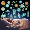 74Pzs Pegatinas Luminosas de Pared, Calcomanías Que Brillan en la