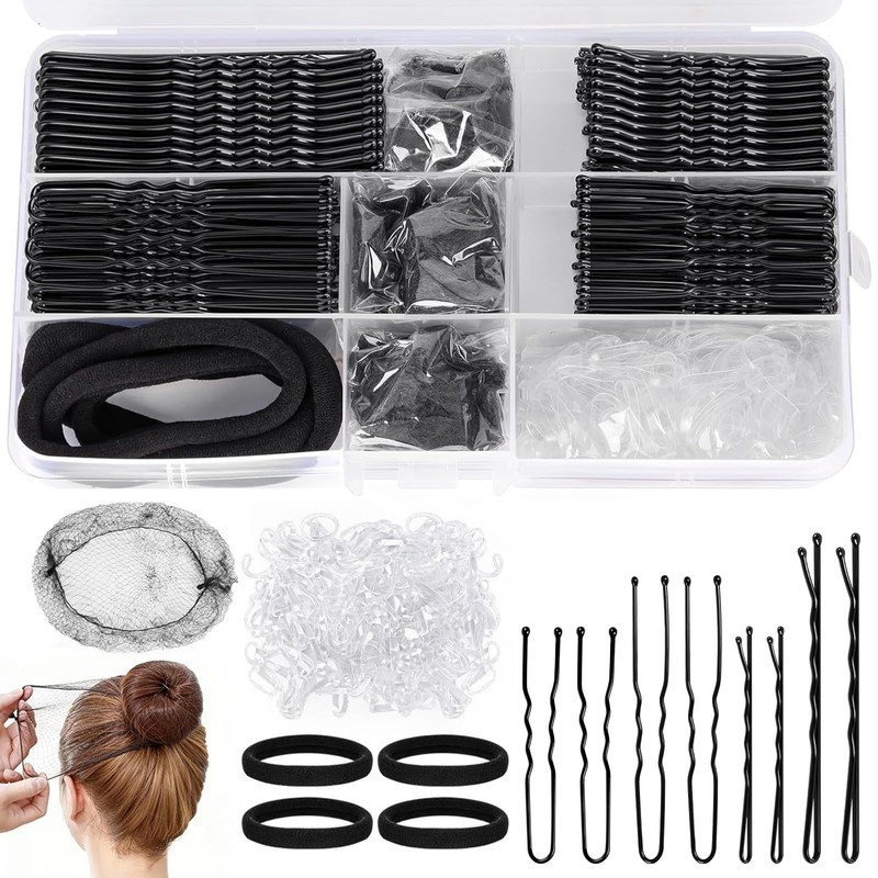 Kit de Pinzas para Cabello, 385 Piezas con Pasadores y