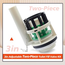 Mhrxusd 3in Adjustable Toilet Fill Valve Kit for 2 Piece Toilets-Tank Separates from Bowl Replacement for Toto Thu Series Tower Parts