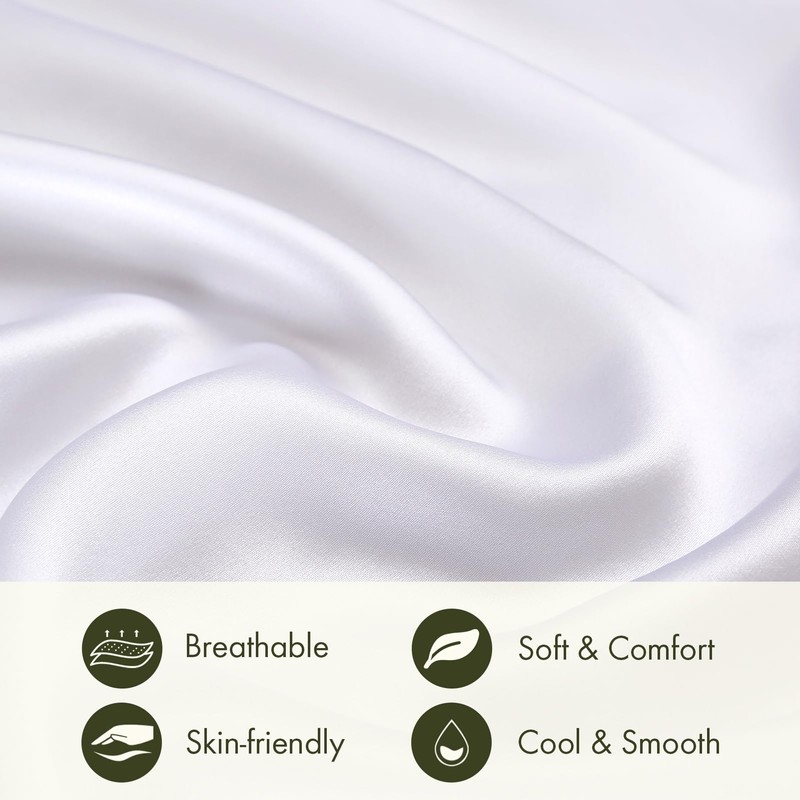 LILYSILK 1PC Silk Pillowcase for Hair and Skin, 19 Momme