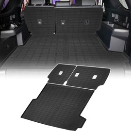 YEBOOCA Cargo Liner Compatible with 2025 Toyota 4Runner Hybrid Trunk Mat Cargo Mat Back Seat Cover Protector (Backrest Mats+Trunk Mat)