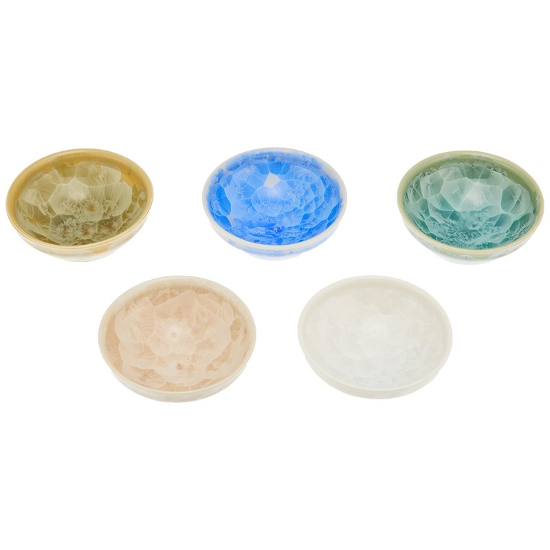 Kyo Ware KTA833 Kiyomizu Ware Pottery Kiln Cup Set, Flower