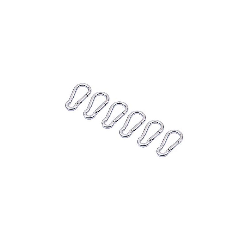 Carabiner Clip, Spring Snap Hooks, Heavy Duty Stainless Steel 304