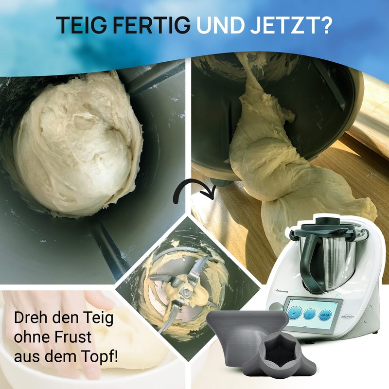 mix-slider Thermomix-Compatible Dough Flower, Dough Remover Accessory For Vorwerk TM5