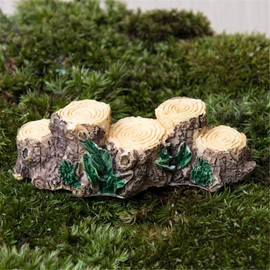 Brown Tree Stump Moss Micro Landscaping Decor,Tree Stump Bridge Fairy Garden Figurines Miniatures Ornaments House Terrarium Kit Dollhouse Supplies,Garden Sculptures and Statues