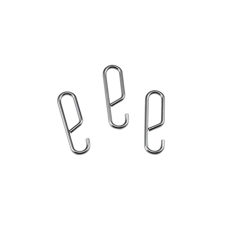 20pcs Stainless Steel Torsion Spring Hooks Safety Parts Trap Torsion