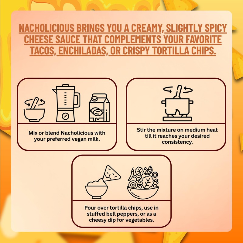 NachoLicious - Delicious Vegan Bacon Flavoured - Make Restaurant-Quality Vegan