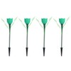 4Pcs Outdoor Solar Power Tulip LED Flower Light Waterproof Garden