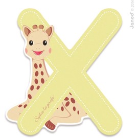 Janod Letter Series Sophie la Girafe (Wood) -x (j09568), Multicoloured